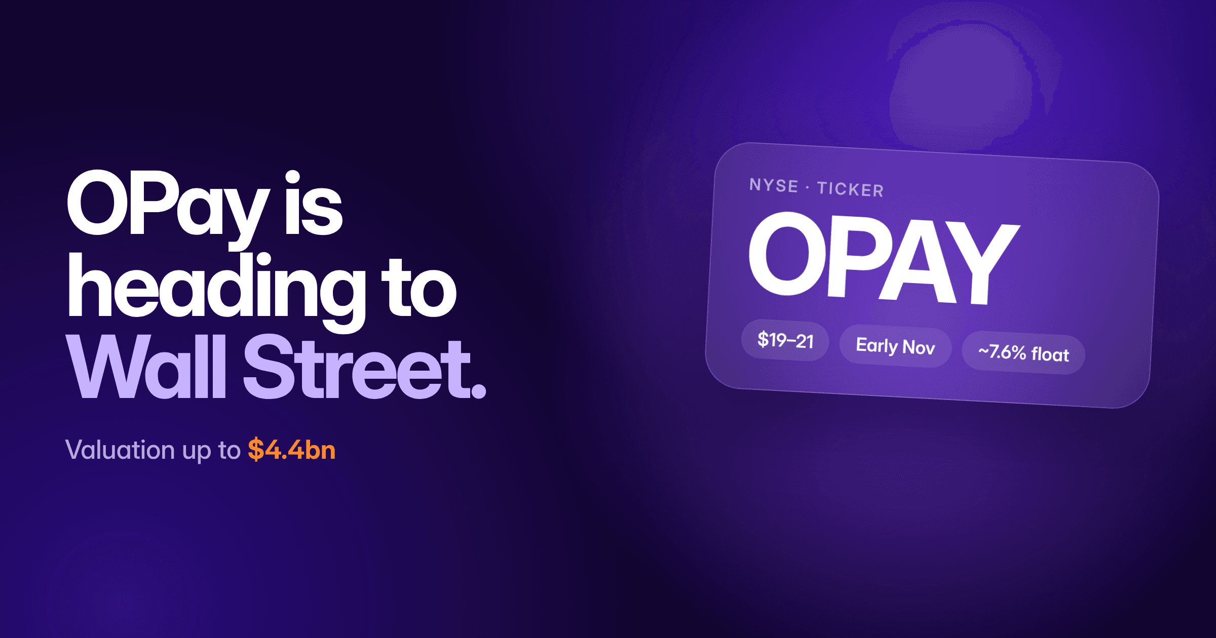 OPay IPO: Nigerian Fintech Targets Up to $4.4bn in New York