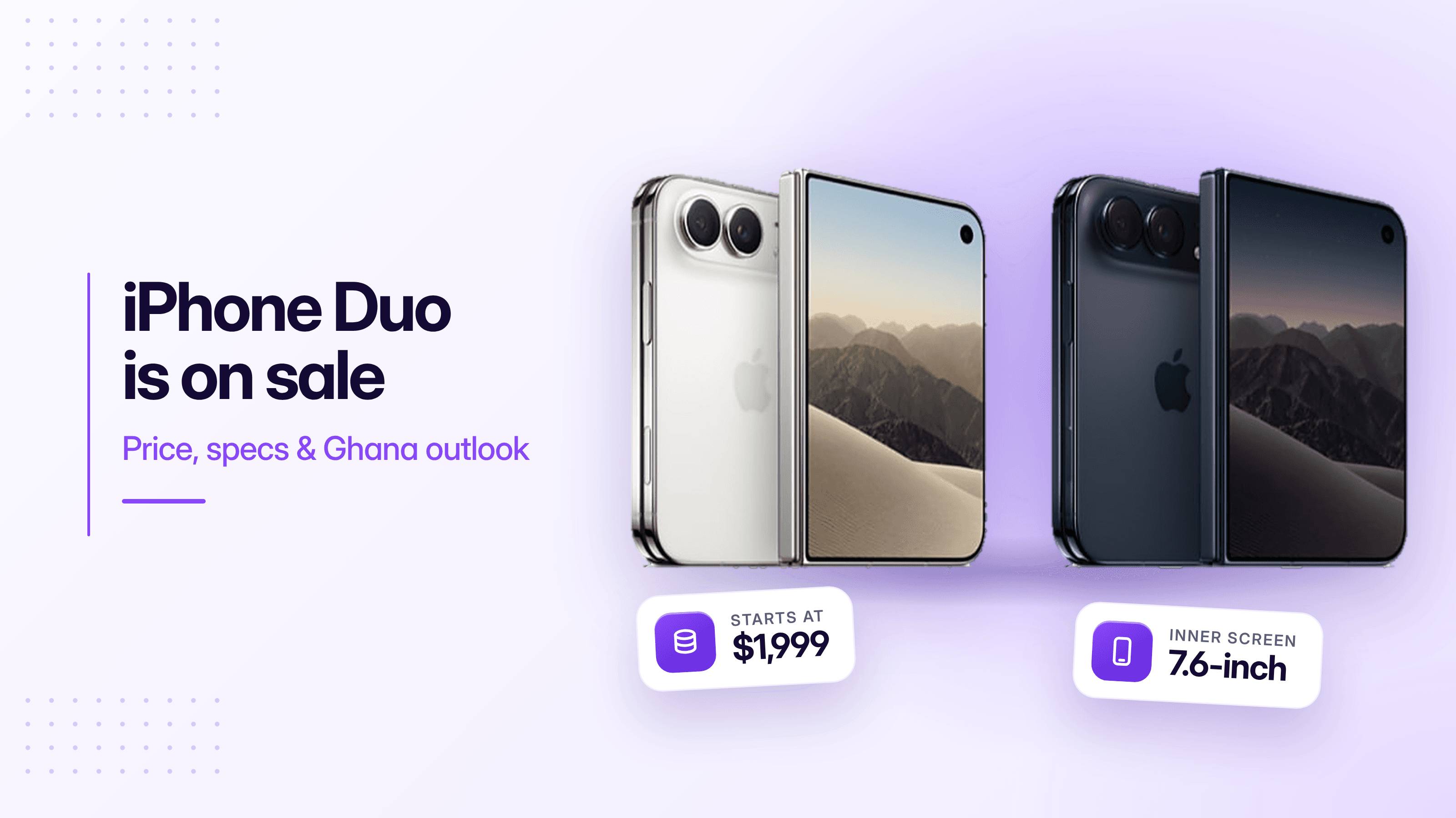 iPhone Duo Now on Sale: Price, Specs and Ghana Outlook